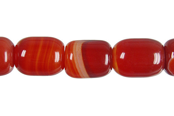 Sardonyx Beads - (Red Drum Beads - 13x18mm - 14-15-inch - unbranded beads for jewelry making