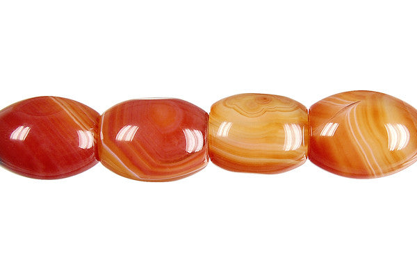 Sardonyx Beads - (Red Drum Beads - 10-16mm - 14-15-inch - unbranded beads for jewelry making