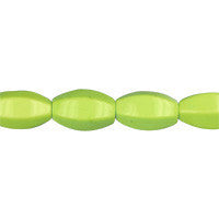 Howlite Beads - Apple Green) Hexagon Rice - 8x14mm - 16-inch - unbranded beads for jewelry making