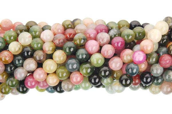 Tourmaline Beads - Round (B) - 5.5-6mm - 16-inch - unbranded beads for jewelry making