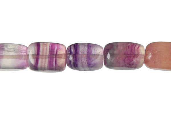 Fluorite Beads - Smooth Nugget - 8x12mm - 16-inch - unbranded beads for jewelry making