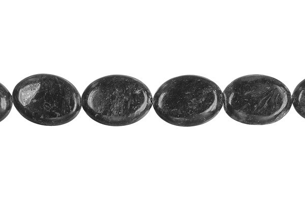 Blue Flash Labradorite Beads - Flat Oval - 10x14mm - 16-inch - unbranded beads for jewelry making