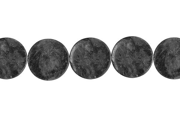 Blue Flash Labradorite Beads - Coin - 14x14mm - 16-inch - unbranded beads for jewelry making