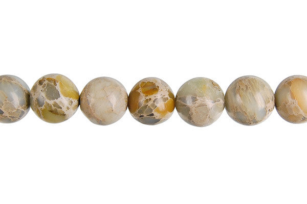 Aqua Terra Jasper Beads - Round - 10mm - 16-inch - unbranded beads for jewelry making