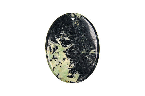 Fireworks Jasper Flat Oval - 30x40mm - Piece - unbranded Fireworks Jasper pendant for jewelry making