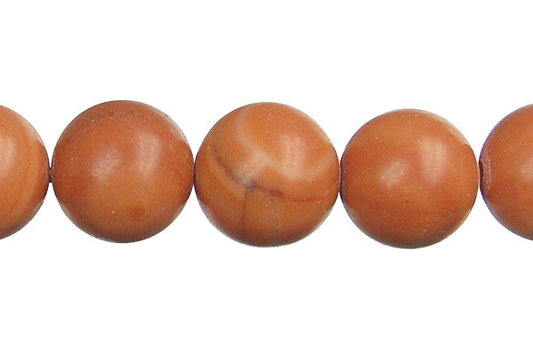 Red Zebra Jasper Beads - Round - 16mm - 16-inch - unbranded beads for jewelry making
