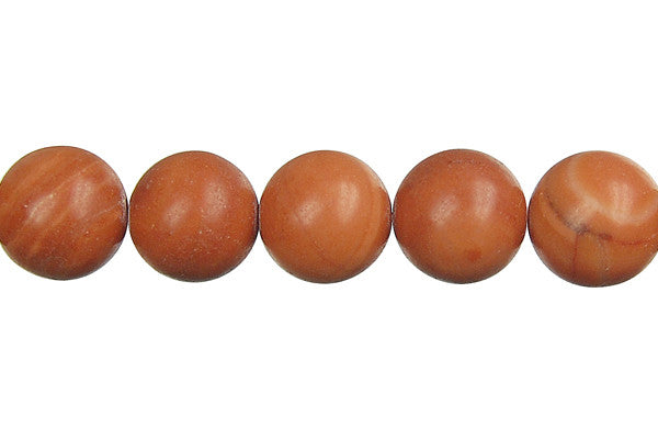 Red Zebra Jasper Beads - Round - 12mm - 16-inch - unbranded beads for jewelry making