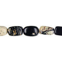 Fireworks Jasper Beads - Flat Rectangle - 13x18mm - 16-inch - unbranded beads for jewelry making