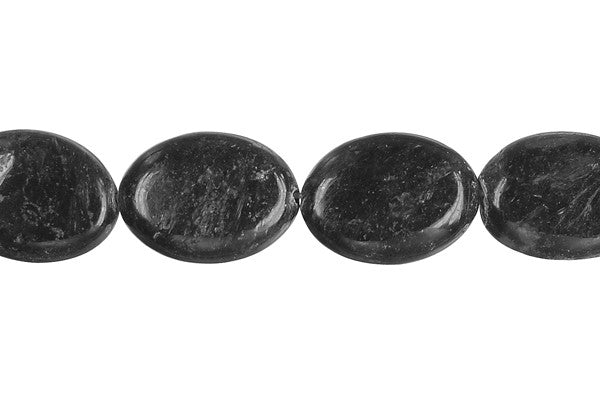 Blue Flash Labradorite Beads - Flat Oval - 13x18mm - 16-inch - unbranded beads for jewelry making