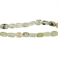 Prehnite Beads - Square Tube - 4x6mm - 16-inch - unbranded beads for jewelry making