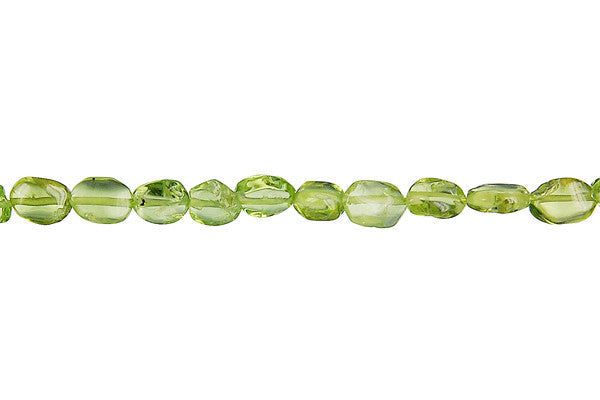Peridot Beads - Round - 5mm - 14-15-inch - unbranded beads for jewelry making