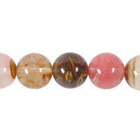Tiger Quartz Glass Beads - Round - 16mm - 16-inch - unbranded beads for jewelry making