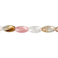 Tiger Quartz Glass Beads - Rice - 6x12mm - 16-inch - unbranded beads for jewelry making