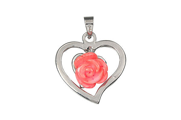 Coral Flower (Style 13) - 20x20mm - Piece - unbranded Coral pendant for jewelry making