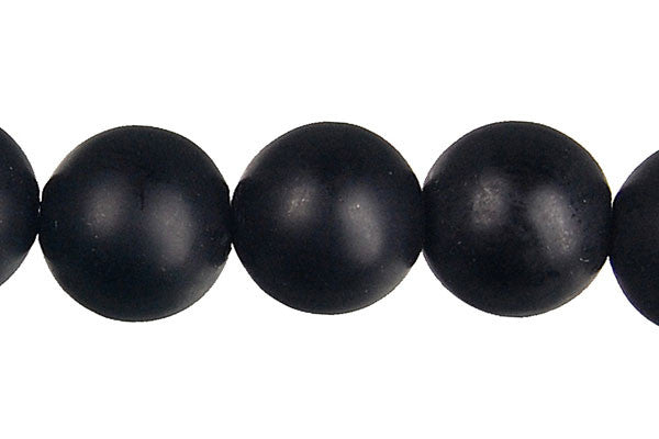 Matte Black Onyx Beads - Round - 14mm - 16-inch - unbranded beads for jewelry making