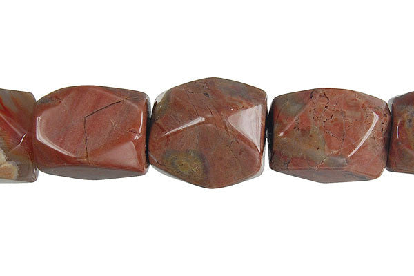 Amber Onyx Beads - Faceted Nugget - 10x14mm - 16-inch - unbranded beads for jewelry making