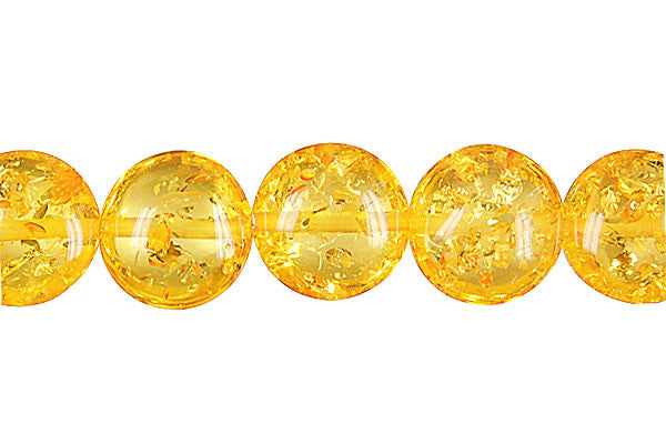 Synthetic Amber Beads - Synthetic Amber (Light) Button - 14x14mm - 16-inch - unbranded beads for jewelry making
