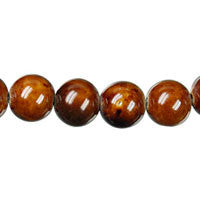 Porcelain Ceramic Beads - Round (Coffee) - 12mm - 16-inch - unbranded beads for jewelry making