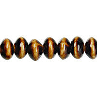 Porcelain Ceramic Beads - Rondelle (Coffee) - 8x12mm - 16-inch - unbranded beads for jewelry making