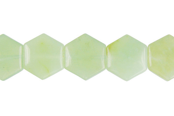 New Jade Beads - Octagon - 14x14mm - 16-inch - unbranded beads for jewelry making