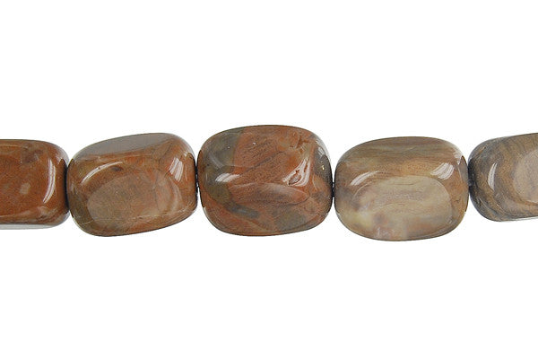 Amber Onyx Beads - Smooth Nugget - 10x14mm - 16-inch - unbranded beads for jewelry making