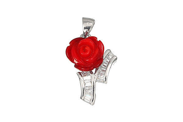 Coral Flower (Style 01) - 15x24mm - Piece - unbranded Coral pendant for jewelry making