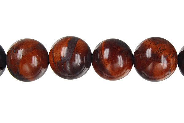 Red Tiger's Eye Beads - Red Tiger Eye Round - 14mm - 16-inch - unbranded beads for jewelry making