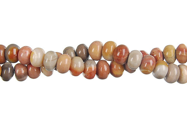 Rainbow Onyx Beads - Rondelle - 4x6mm - 16-inch - unbranded beads for jewelry making