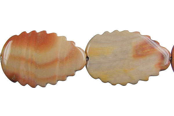 Rainbow Onyx Beads - Leaf (Vertical Drilled) - 20x30mm - 16-inch - unbranded beads for jewelry making