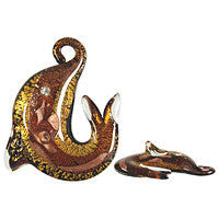 Lampwork Art Glass Dolphin Pendants - 17 Styles