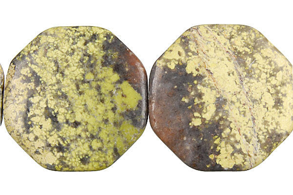Spicy Jasper Beads - Octagon - 30x30mm - 16-inch - unbranded beads for jewelry making