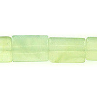 New Jade Beads - Puffy Rectangle - 15x20mm - 16-inch - unbranded beads for jewelry making