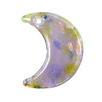 Lampwork Art Glass Moon Pendants - 13 Styles