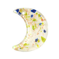 Lampwork Art Glass Moon Pendants - 13 Styles