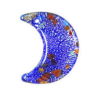 Lampwork Art Glass Moon Pendants - 13 Styles