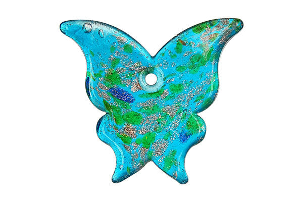 Lampwork Art Glass Butterfly Pendants - 19 Styles