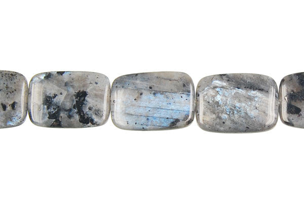 Larvikite Beads - Flat Rectangle - 10x14mm - 16-inch - unbranded beads for jewelry making