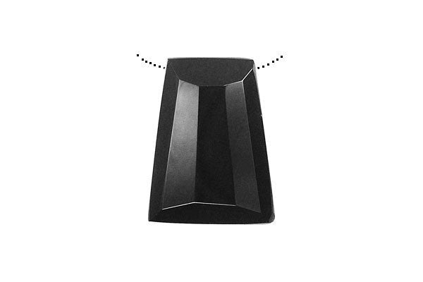 Black Onyx (AAA) Faceted Ladder - 22x30mm - Piece - unbranded Black Onyx pendant for jewelry making