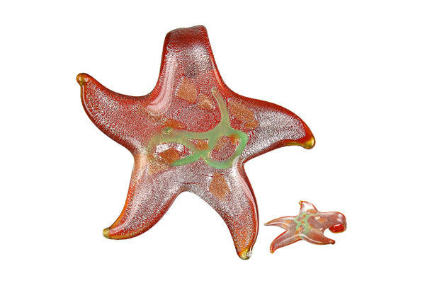Lampwork Art Glass Star Pendants - 9 Styles