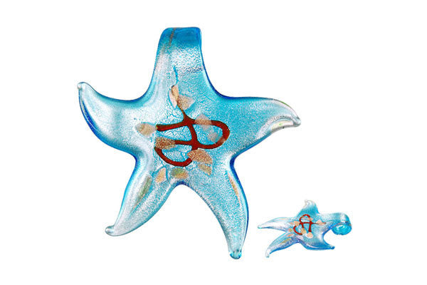 Lampwork Art Glass Star Pendants - 9 Styles