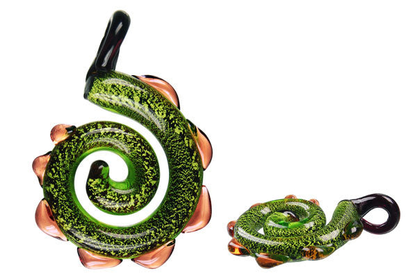 Lampwork Art Glass Dinosaur Tail Pendants - 10 Styles