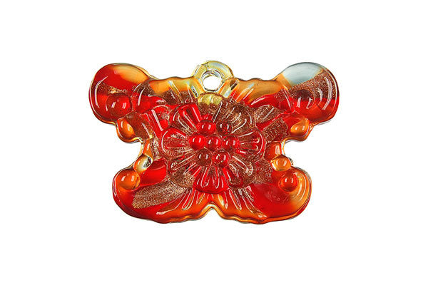 Lampwork Art Glass Butterfly Pendants - 19 Styles