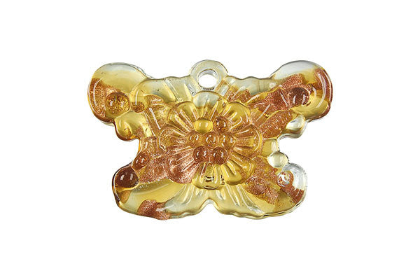 Lampwork Art Glass Butterfly Pendants - 19 Styles