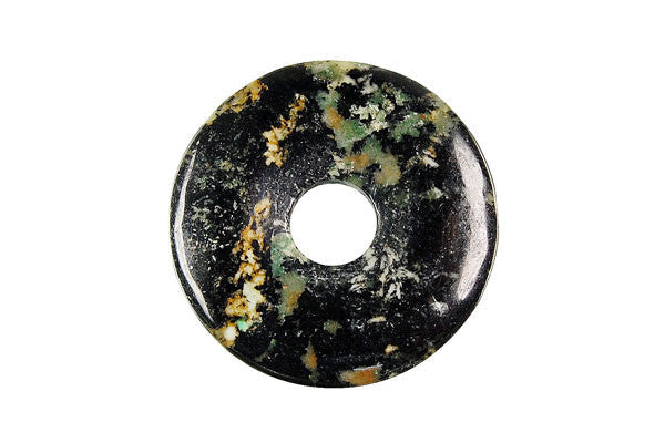 Fireworks Jasper Donut - 30x30mm - Piece - unbranded Fireworks Jasper pendant for jewelry making
