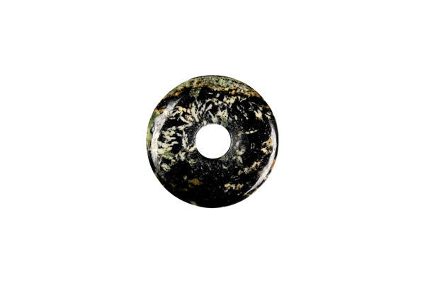 Fireworks Jasper Donut - 25x25mm - Piece - unbranded Fireworks Jasper pendant for jewelry making