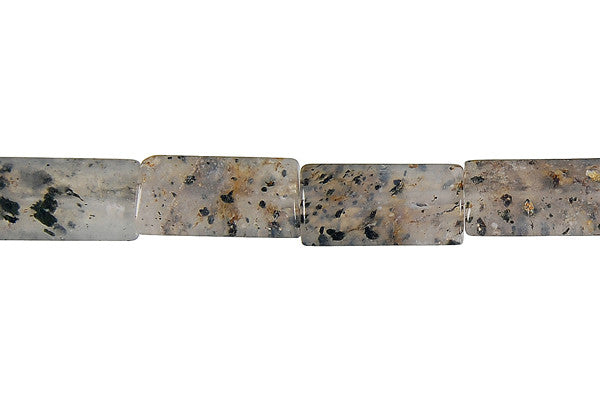 Sesame Rock Crystal Beads - Puffy Rectangle - 8x16mm - 16-inch - unbranded beads for jewelry making