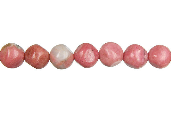 Rhodonite Beads - Cube Round Corner - 8x8mm - 16-inch - unbranded beads for jewelry making