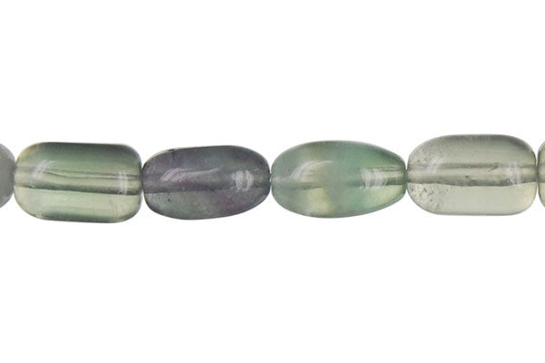 Fluorite Beads - A) Drum - 8x12mm - 16-inch - unbranded beads for jewelry making