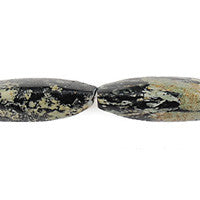 Fireworks Jasper Beads - Triangle Rice - 12x40mm - 16-inch - unbranded beads for jewelry making