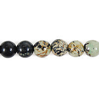 Fireworks Jasper Beads - Round - 16mm - 16-inch - unbranded beads for jewelry making